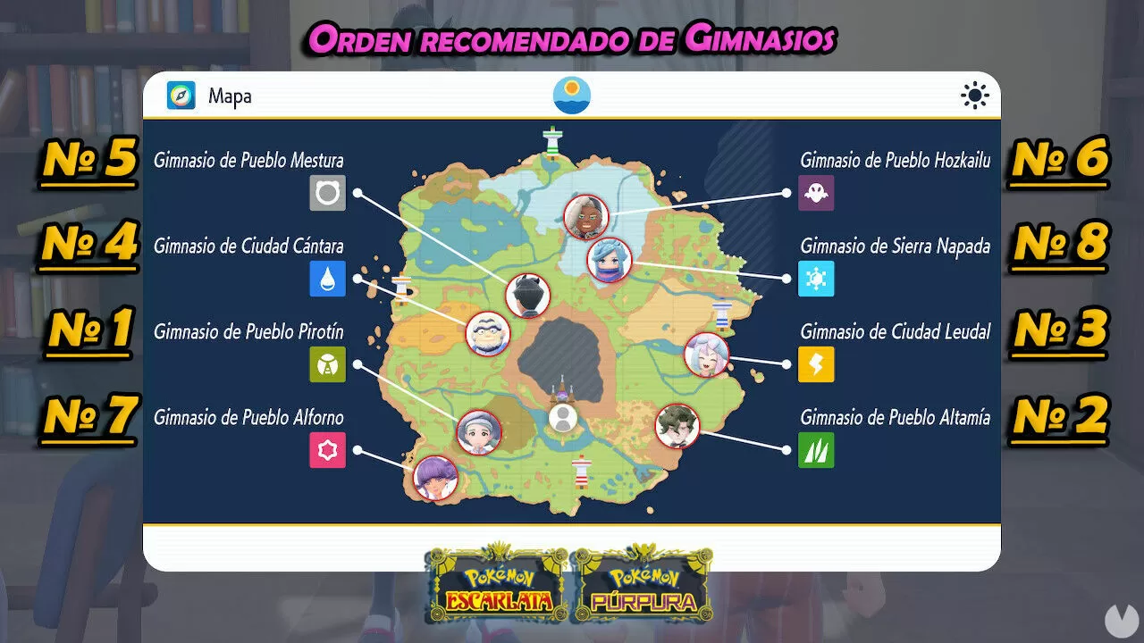 Líderes de Gimnasio Pokémon Escarlata y Púrpura - Guía Pokémon Escarlata y  Pokémon Púrpura