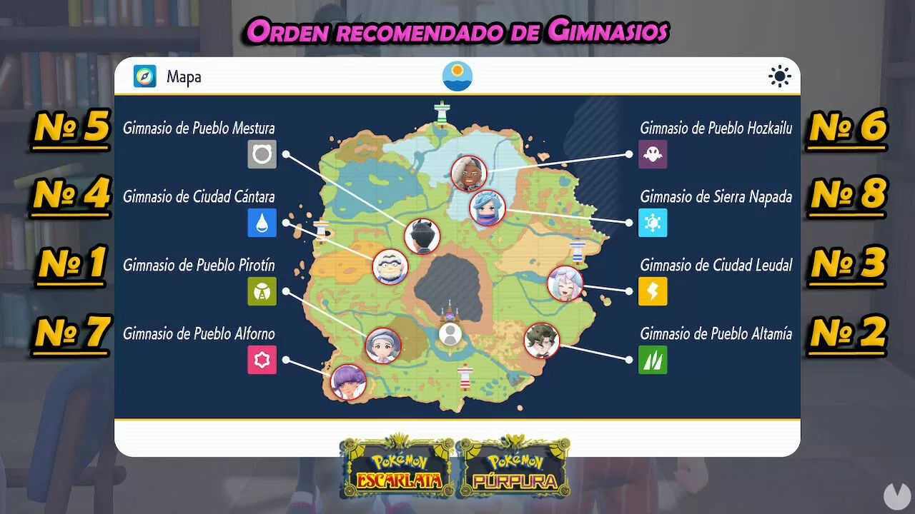 Pokémon Escarlata y Púrpura: este es el orden de los gimnasios que debes  seguir para ganar