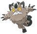 Meowth Forma de Galar en Pokdex Paldea