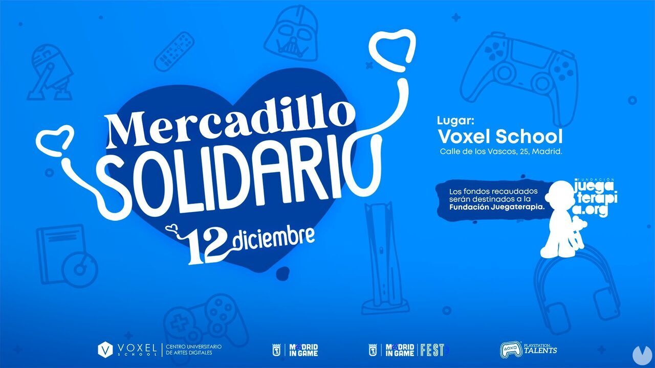 PlayStation España y Juegaterapia organizarán un mercadillo solidario en Madrid