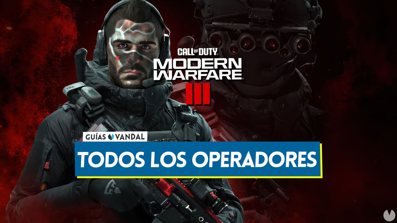CoD Modern Warfare 3 (2023): TODOS los Operadores y cmo conseguirlos - Call of Duty: Modern Warfare 3 (2023)