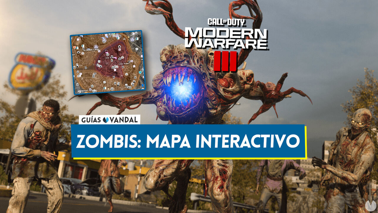 Mapa interactivo de Zombis en CoD Modern Warfare 3 (2023): Armas, secretos y ms... - Call of Duty: Modern Warfare 3 (2023)