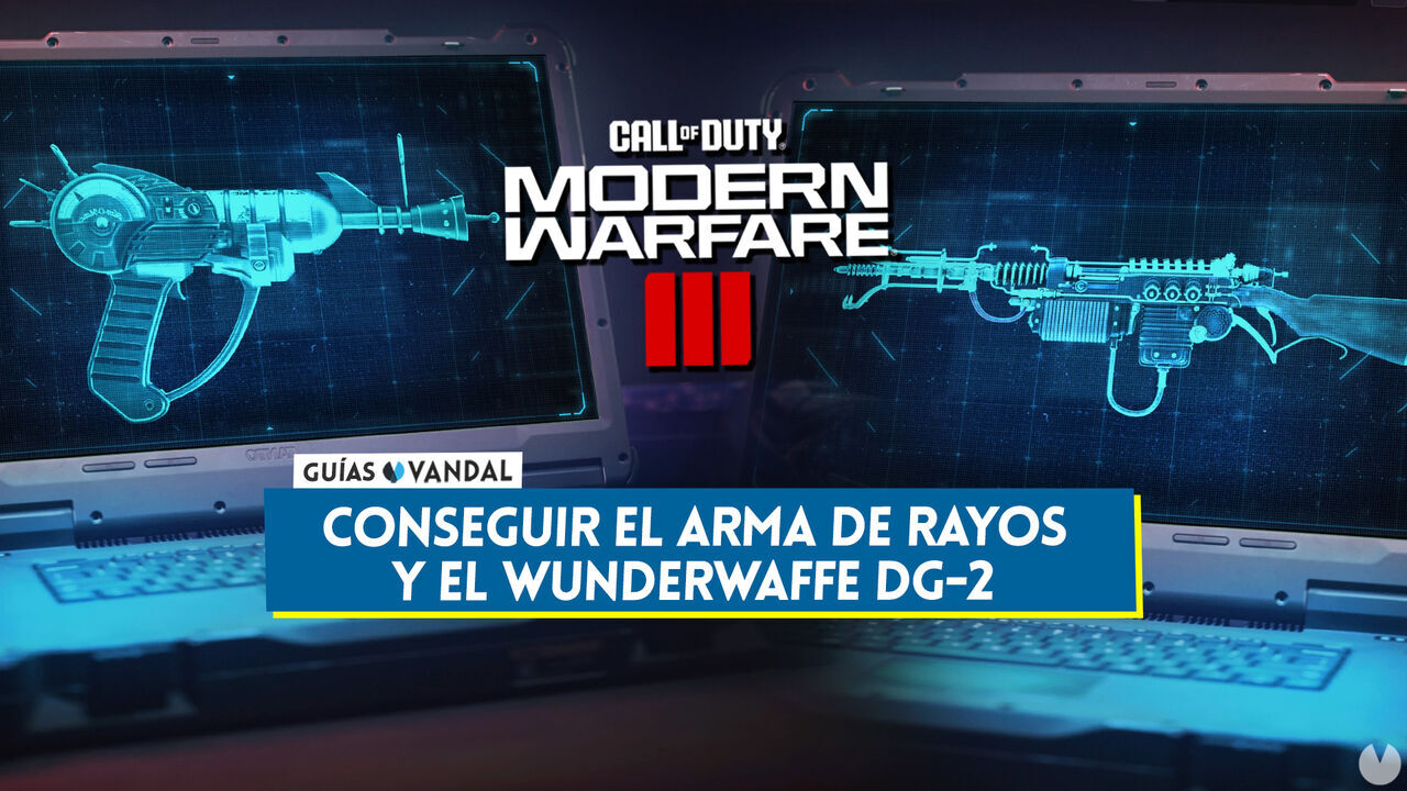 Arma de rayos y Wunderwaffe DG-2 en CoD MW 3 Zombis: Cmo conseguir los esquemas - Call of Duty: Modern Warfare 3 (2023)