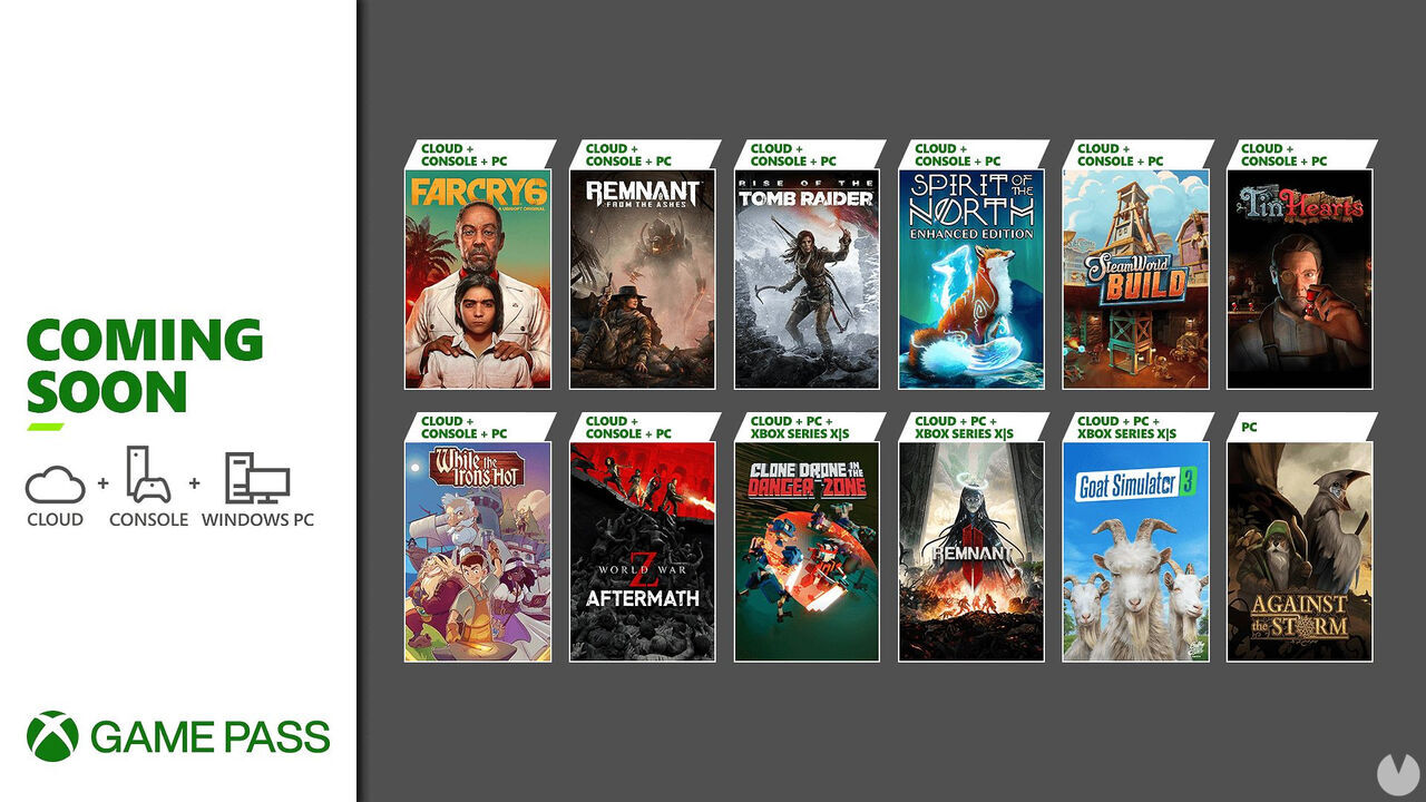 Xbox Game Pass suma 12 nuevos juegos en diciembre incluyendo Far Cry 6, SteamWorld Build y Remnant 2. Noticias en tiempo real
