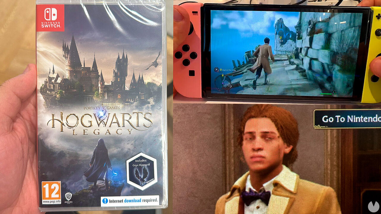 La versione fisica di Hogwarts Legacy per Nintendo Switch