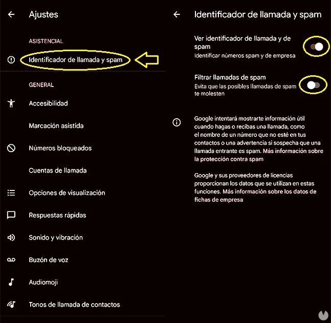 Bloquear llamadas de spam en Android