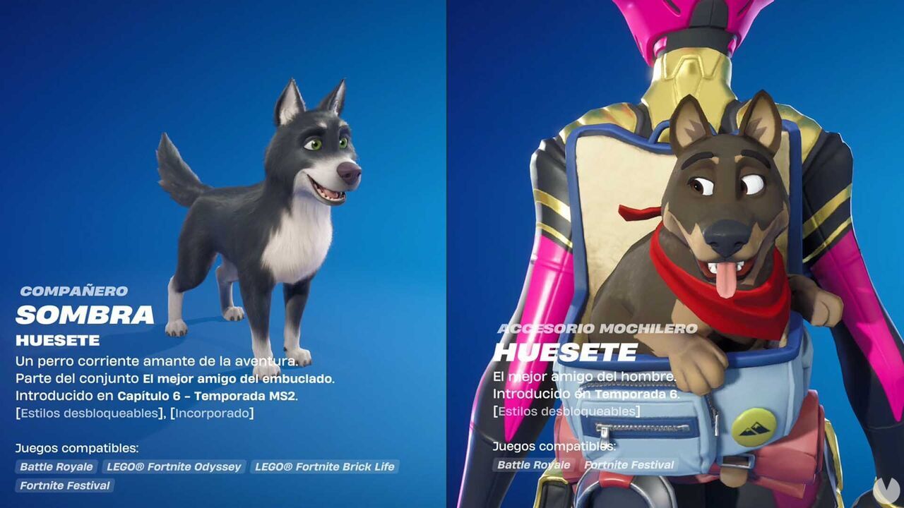 Fortnite Battle Royale - Compañero Huestes de la Temporada The Simpsons de Fortnite y accesorio mochilero Huesetes de Fortnite, Temporada 6
