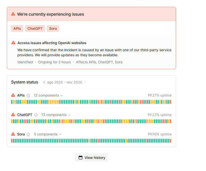 ChatGPT vuelve a funcionar: solucionado el error de Cloudflare que ...