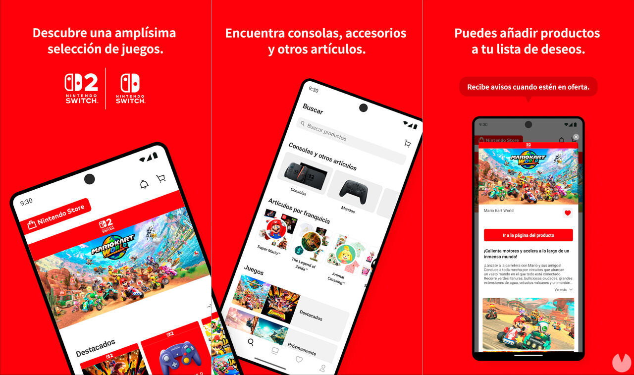 Ya disponible Nintendo Store en móviles, la aplicación gratuita y oficial de Nintendo. Noticias en tiempo real