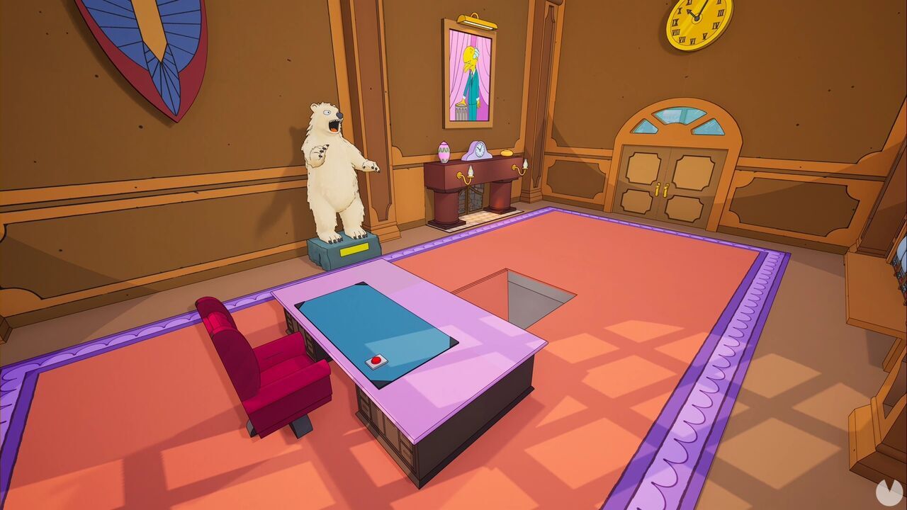 Los mejores easter eggs de Los Simpson en Fortnite - mesa del despacho del Señor Burns en la central nuclear