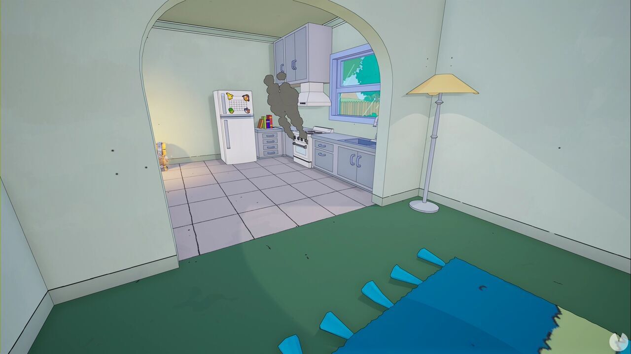 Los mejores easter eggs de Los Simpson en Fortnite - horno de la casa del director Skinner