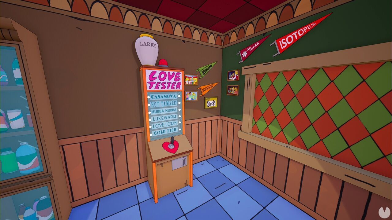 Los mejores easter eggs de Los Simpson en Fortnite - Rincón de recuerdos en el bar de Moe