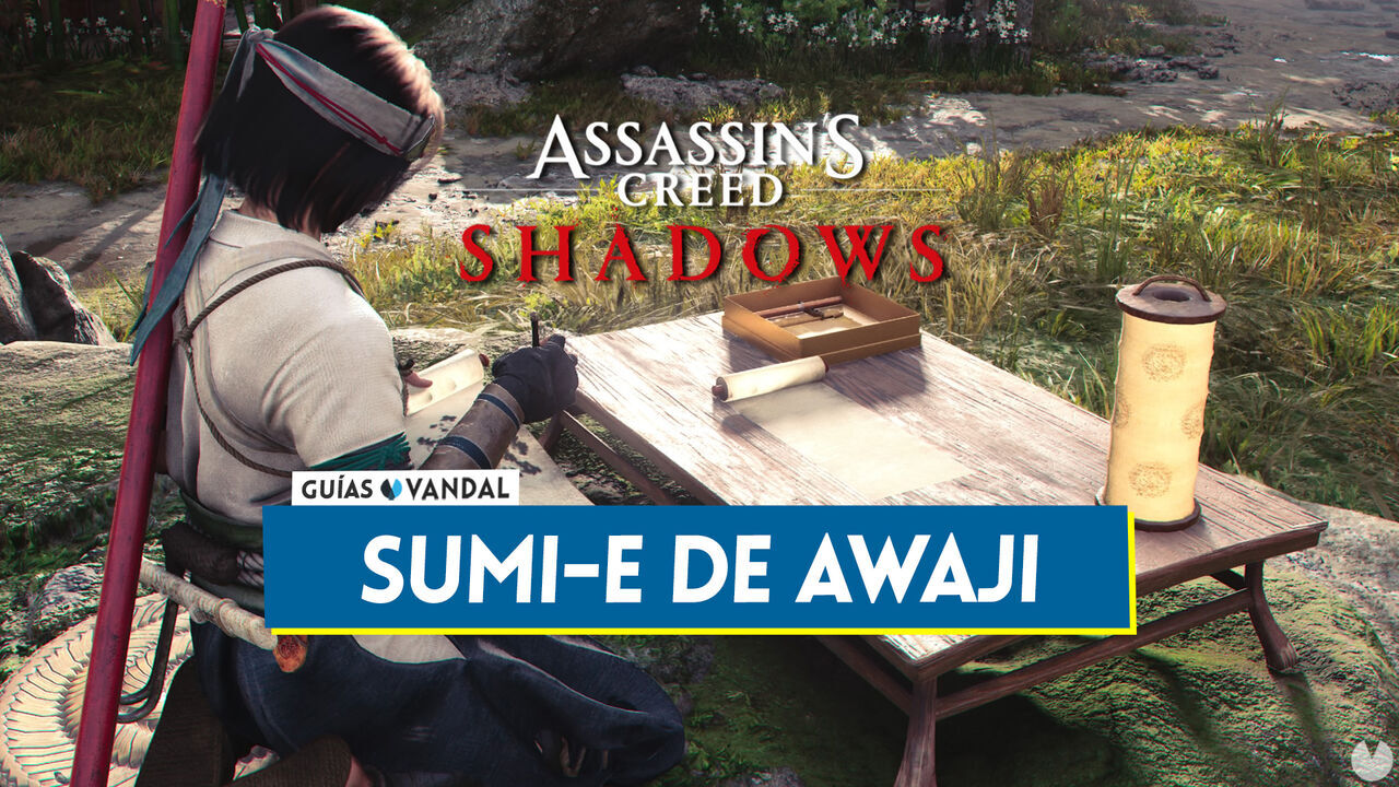 Sumi-e de paisajes de Las garras de Awaji en Assassin's Creed Shadows (Localizacin) - Assassin's Creed Shadows