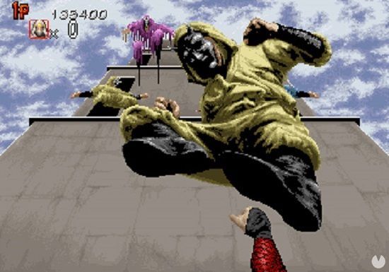 La ronda de bonus consist�a en abatir a los ninjas de una torre antes de que nos pisaran la cara.