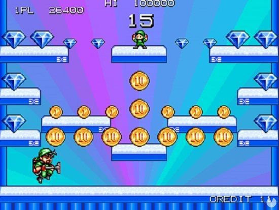 Al reunir todas las letras de TUMBLEPOP �ramos transportados a una pantalla de bonus.