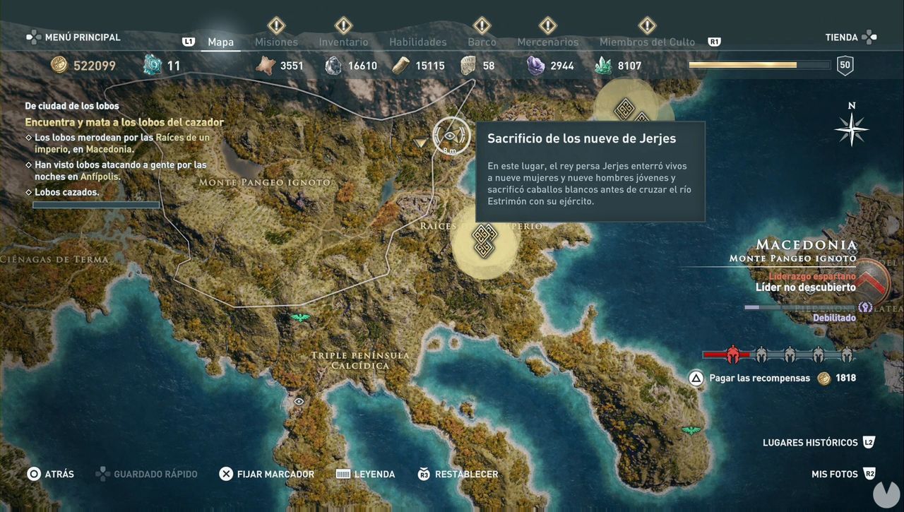 Assassin's Creed Odyssey Orden Der Herrschaft Standorte Orden de los Antiguos en Assassin's Creed Odyssey: miembros y recompensas