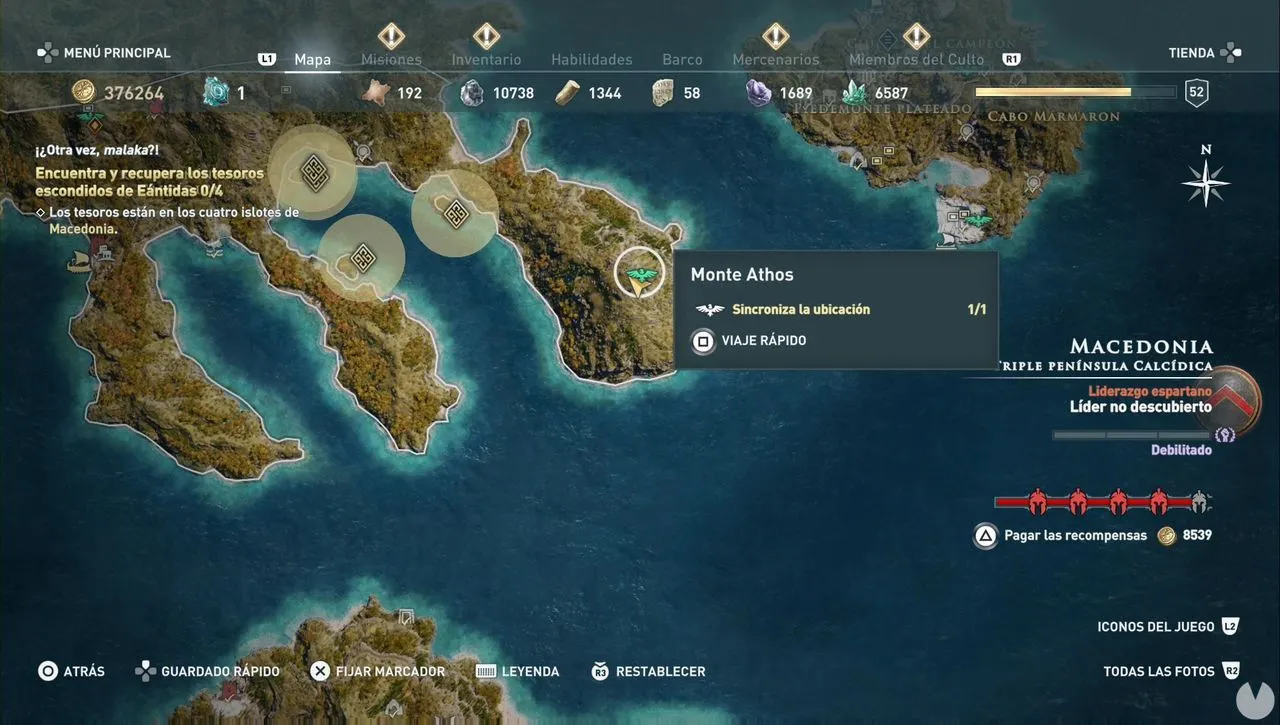 El león de Macedonia en Assassin's Creed Odyssey