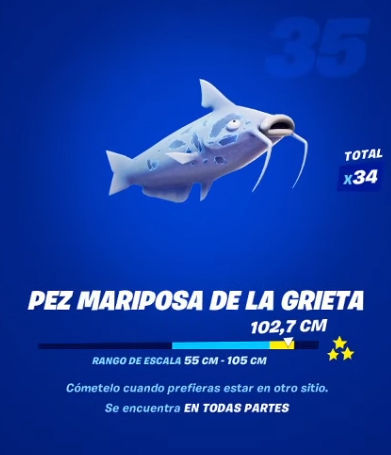 Fortnite - Pez mariposa de la grieta: datos y ubicación