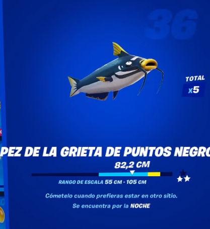 Fortnite - Pez de la grieta de puntos negros: datos y ubicación