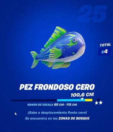 Fortnite - Pez frondoso cero: datos y ubicación