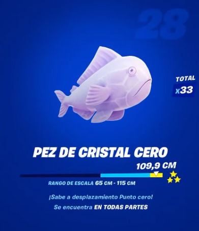 Fortnite - Pez de cristal cero: datos y ubicación