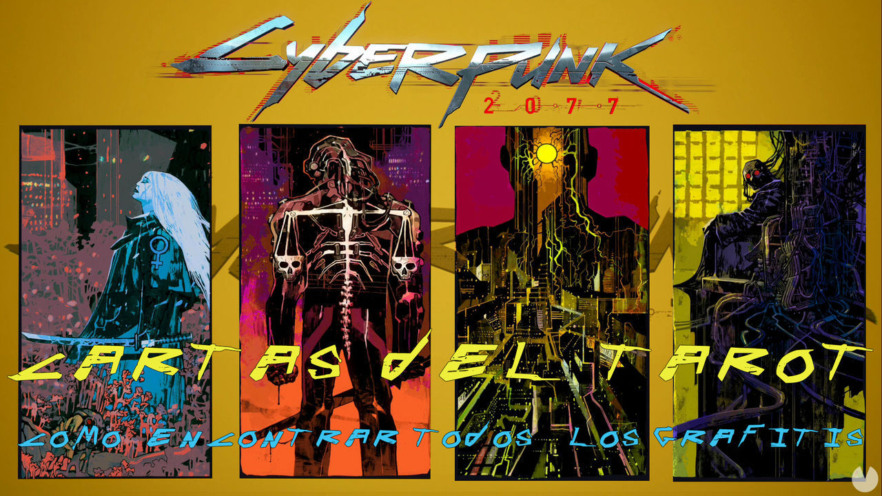 Cyberpunk 2077: TODOS los grafitis del tarot y cmo encontrarlos - Cyberpunk 2077