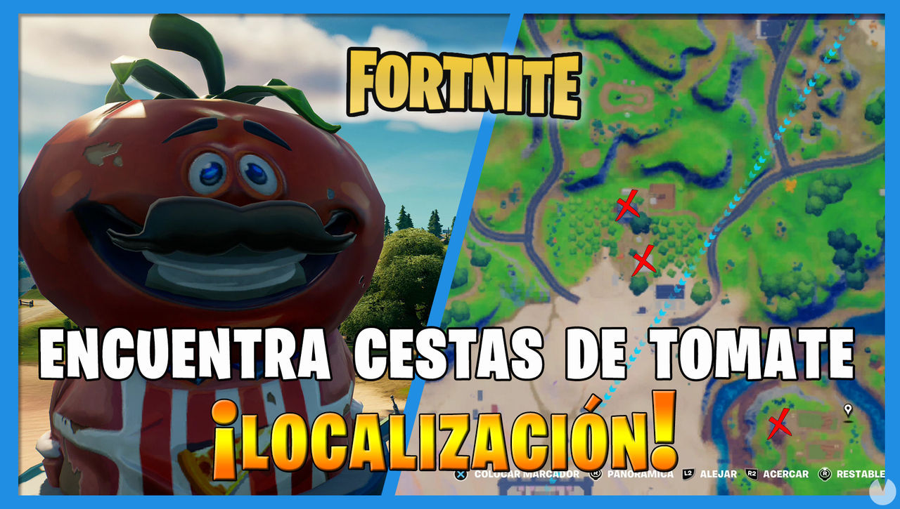 Fortnite:  Recoge cestas de tomate - LOCALIZACIN - Fortnite Battle Royale