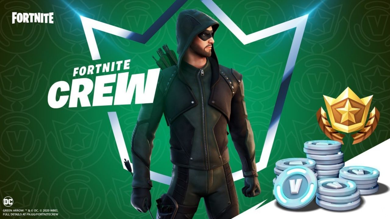 Green Arrow llega a Fortnite como parte del pack de enero del Club de Fortnite