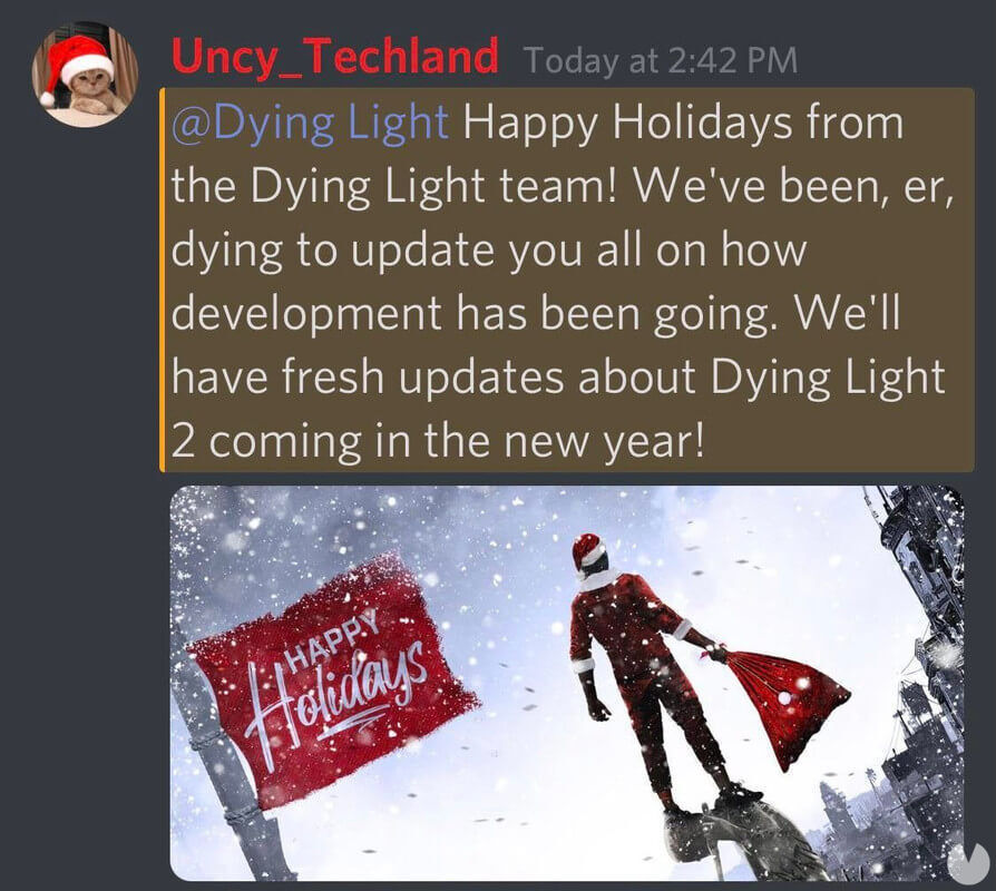 Dying Light 2 tendrá novedades en 2021.
