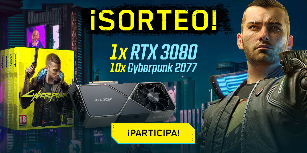 Instant Gaming sortea 10 Cyberpunk 2077 y 1 NVidia RTX 3080