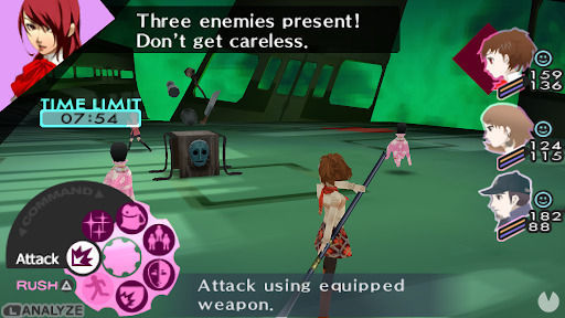 Captura de Persona 3 Portable.