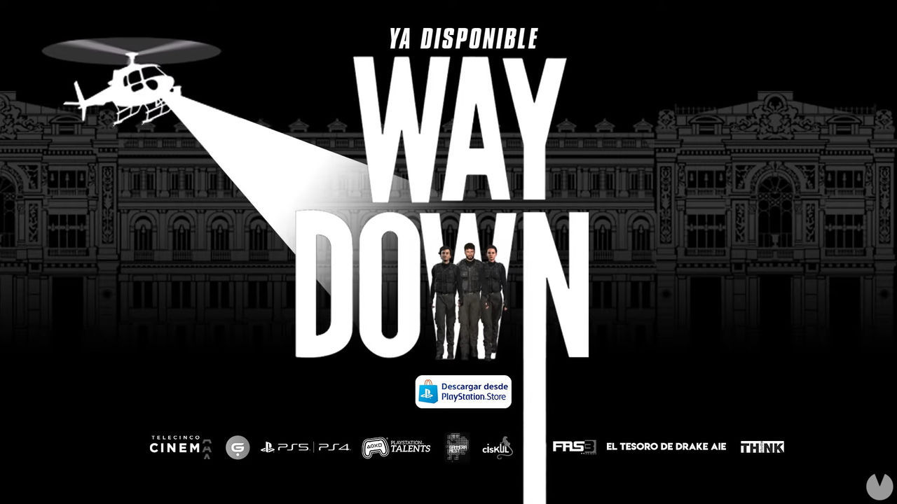 Así es Way Down: Atraca el Banco de España, el videojuego de la película de Jaume Balagueró