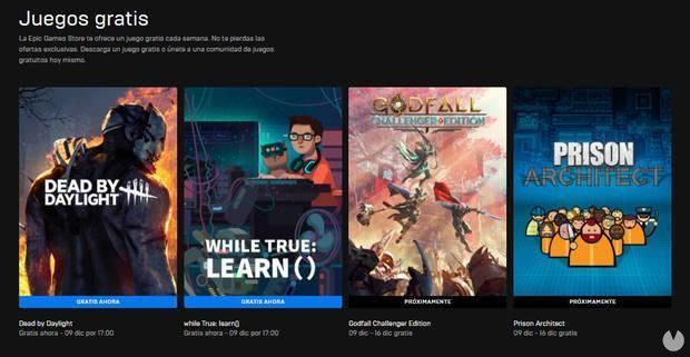 New free games on the Epic Games Store.