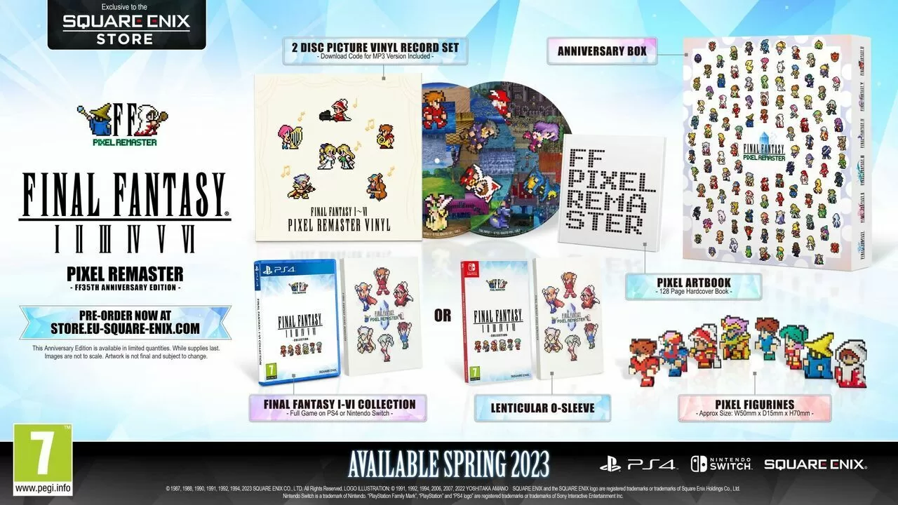 Final Fantasy I-VI Pixel Remaster llegará a PS4 y Switch en primavera de  2023 - Vandal