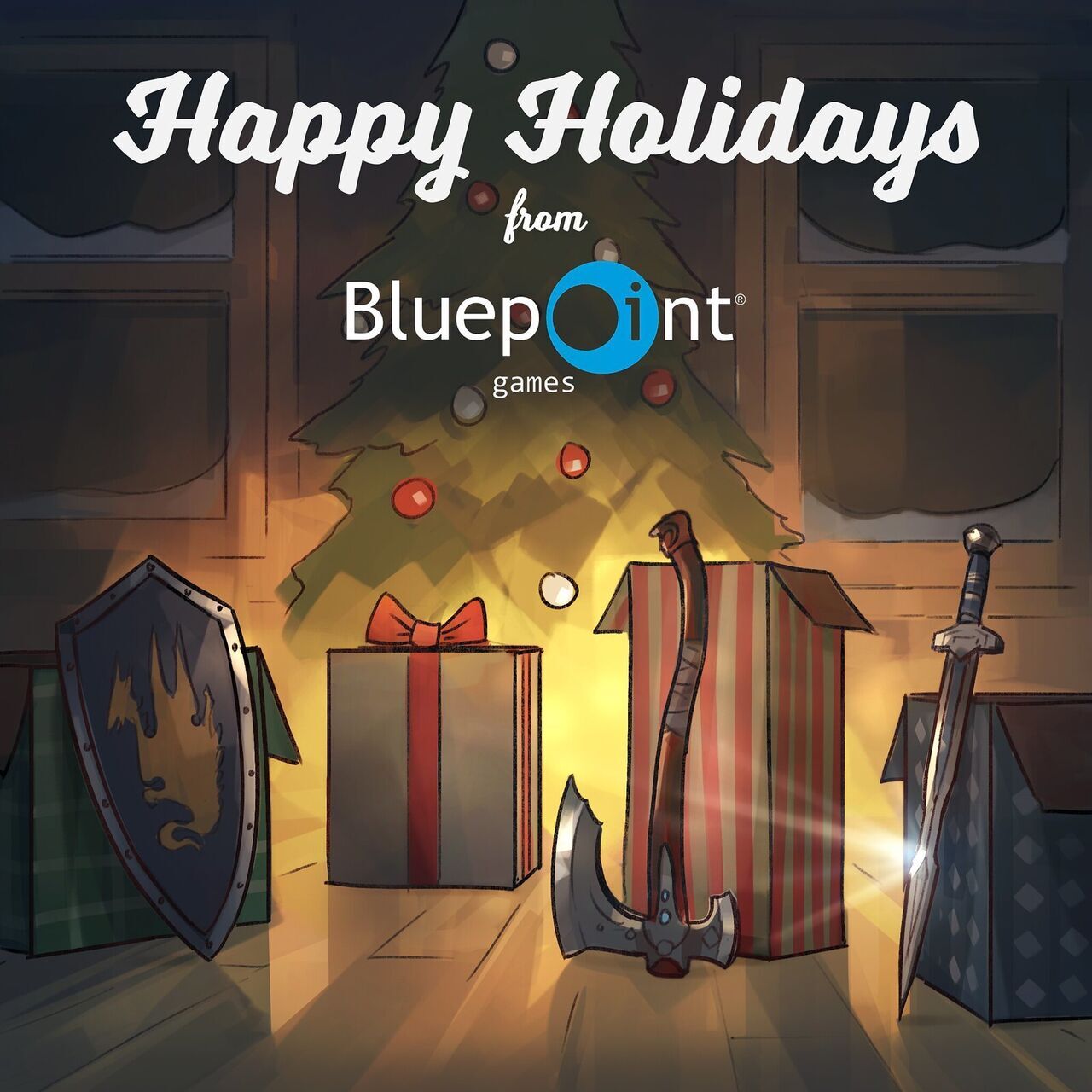 Felicitación navideña de Bluepoint Games