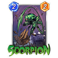 Marvel Snap - Mejor carta de coste 2 Escorpión