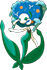 Florges Flor Azul en Pokdex Paldea