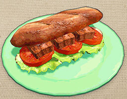 Receta de bocadillo BLT en Pokémon Escarlata y Púrpura