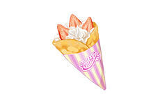 Crepe con Fresas y Nata en Pok�mon Escarlata y P�rpura