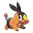 Tepig en Pokédex Arándano