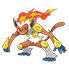 Infernape en Pokédex Arándano