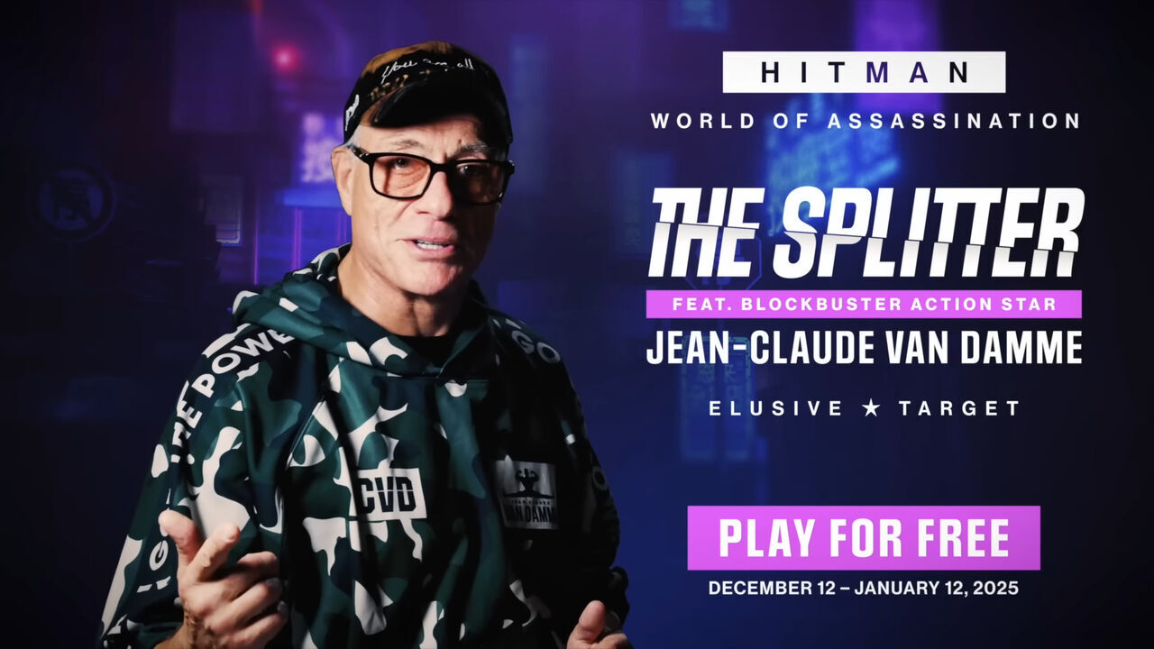 La mítica estrella de acción Jean-Claude Van Damme ya está disponible como un objetivo escurridizo en Hitman. Noticias en tiempo real