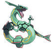 Rayquaza en Pokédex del DLC Megadimensión de Leyendas Z-A