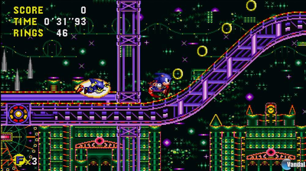 Port de BlitWorks de 'Sonic CD' para PSN y XBLA, en formato de pantalla panorámica.