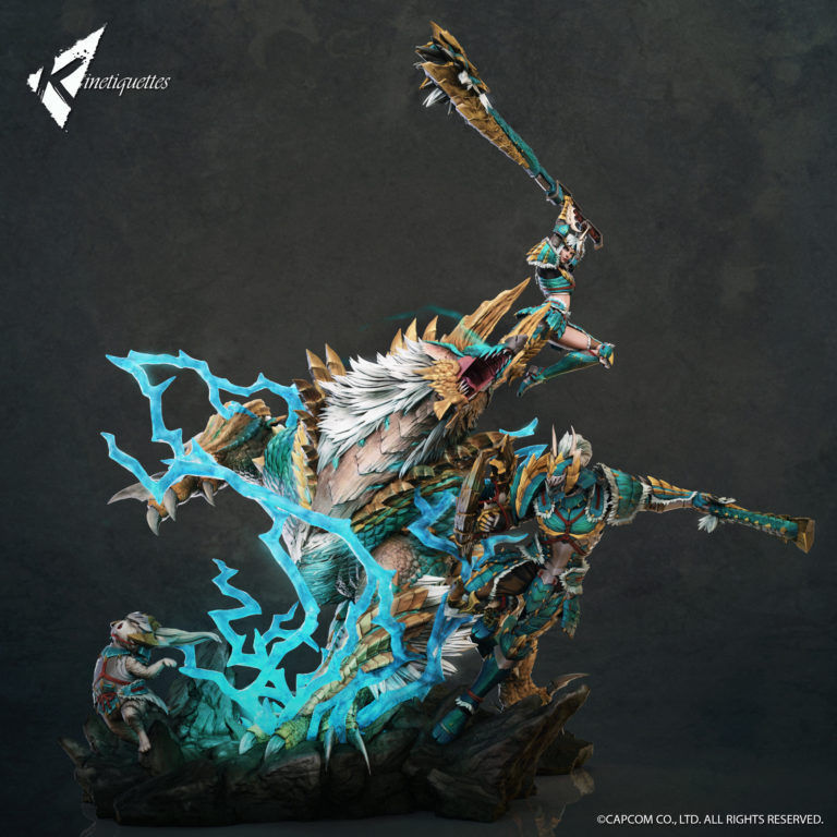 Kinetiquettes presenta su nuevo diorama de Monster Hunter