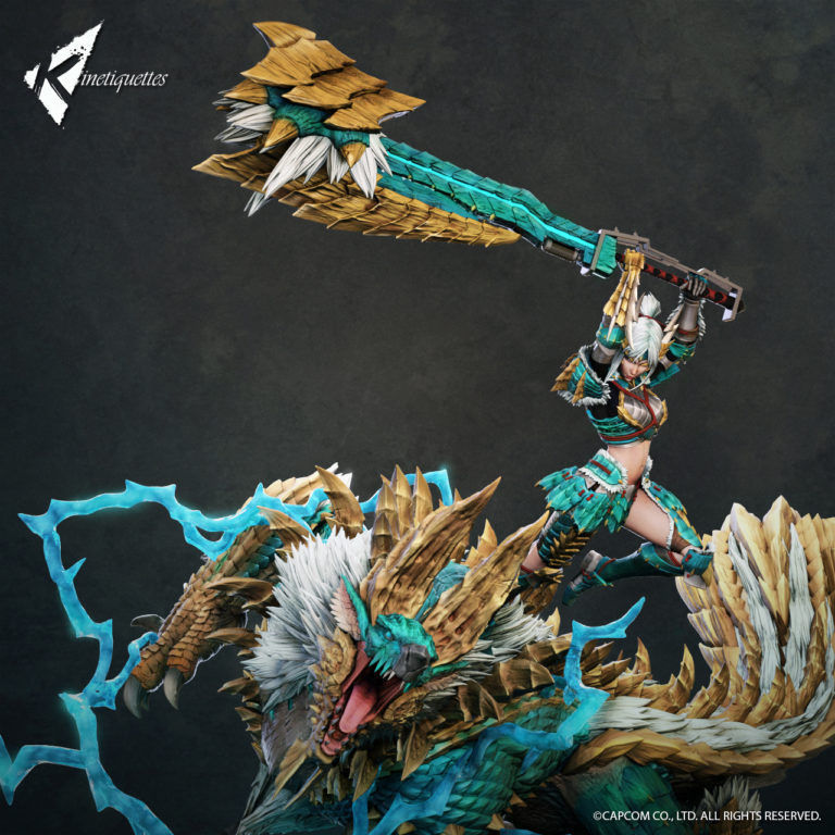 Kinetiquettes presenta su nuevo diorama de Monster Hunter