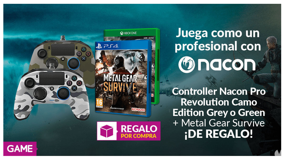 GAME regala Metal Gear Survive por la compra del mando Nacon Pro Revolution