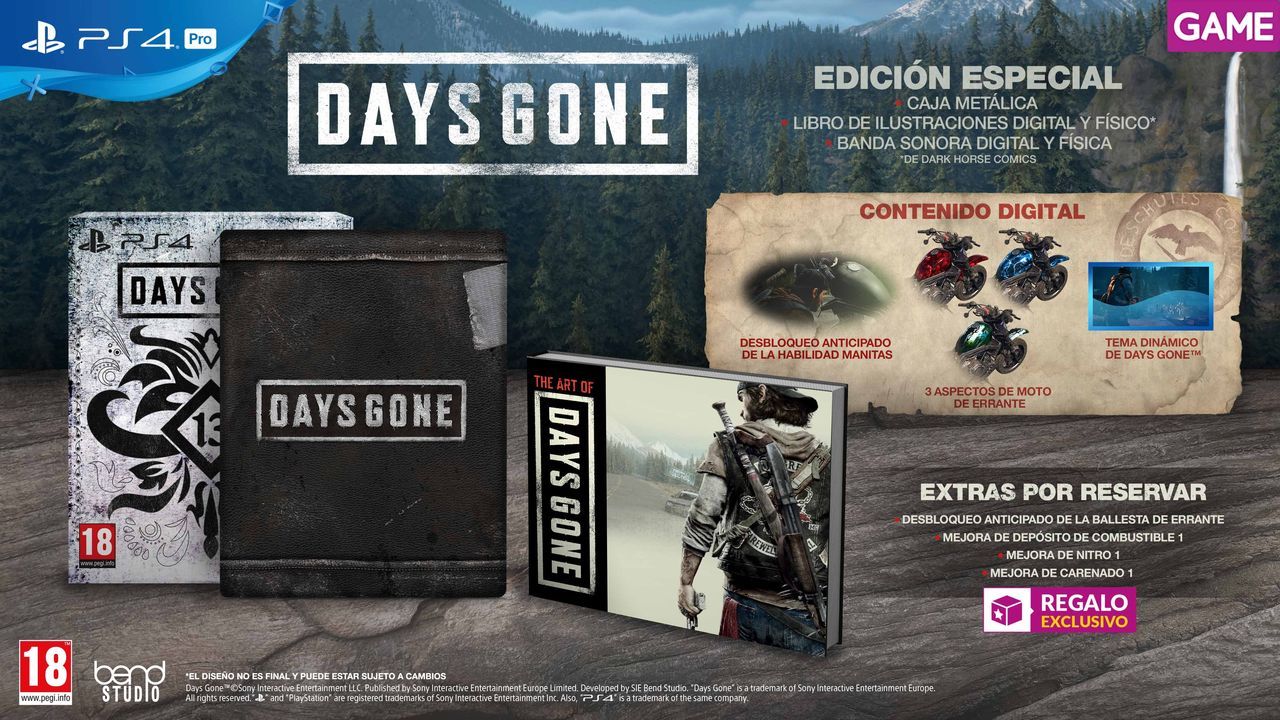 GAME details their incentives for booking Days Gone