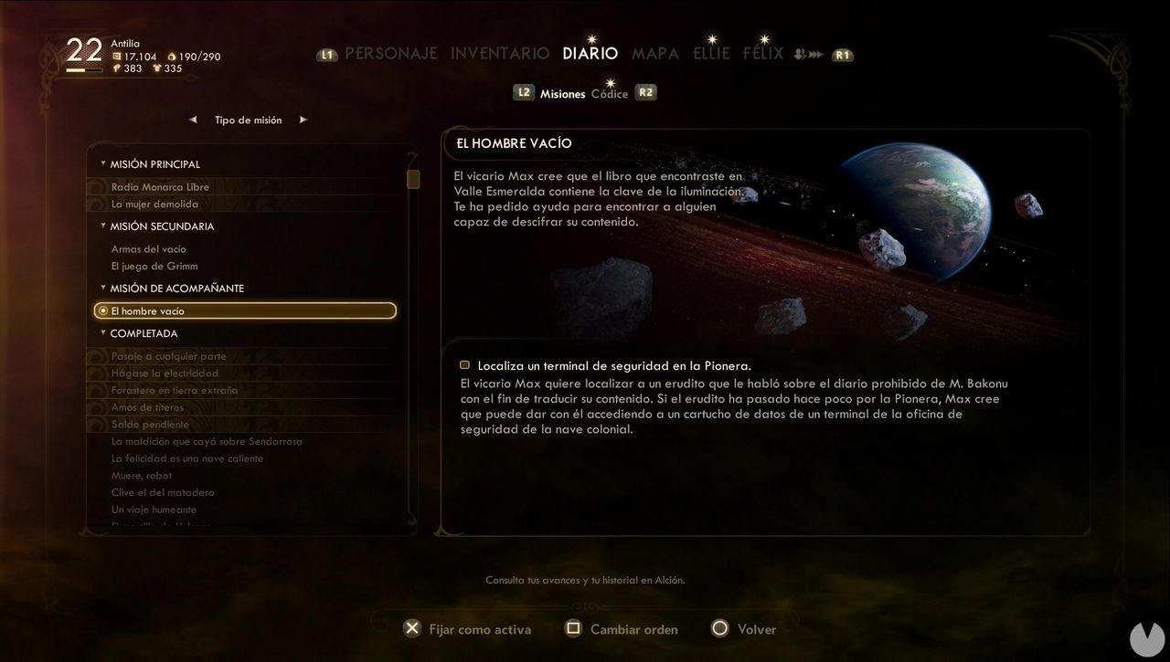 Cmo completar El hombre vaco en The Outer Worlds - The Outer Worlds