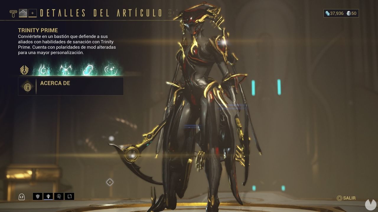 Warframe Trinity Prime cómo conseguirlo, planos, requisitos y estadísticas